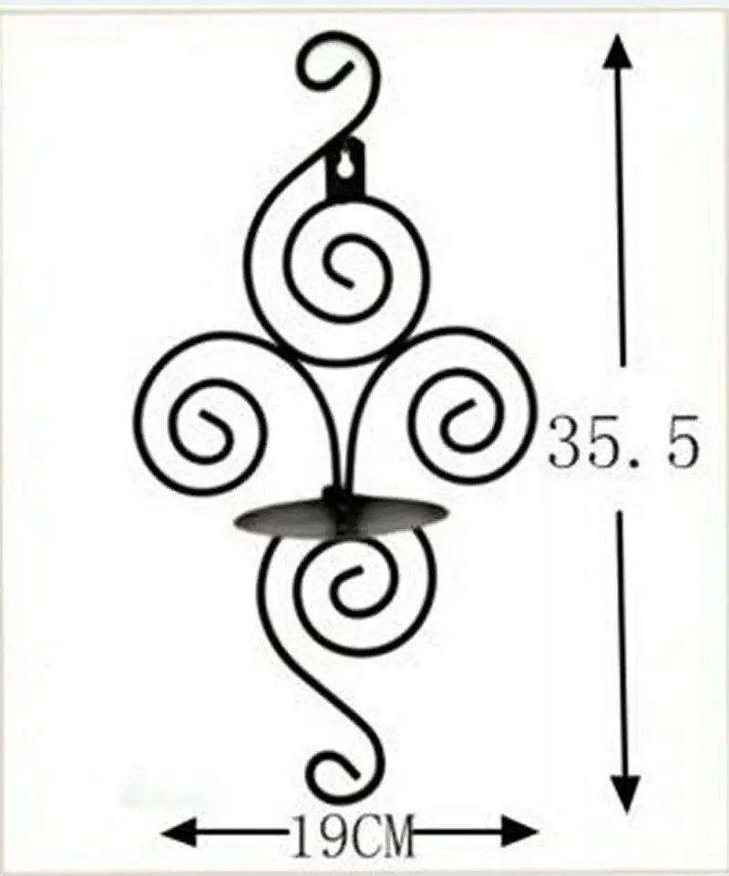 2 шт./компл. железный круглый подвесной светильник для чая подсвечник вечерние