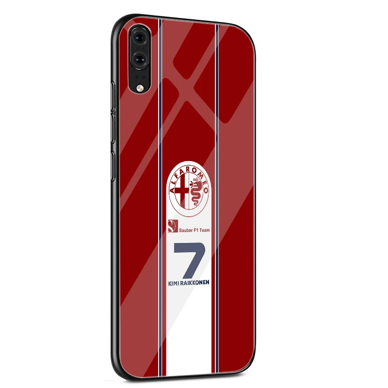 Стеклянный мобильный чехол для телефона huawei P30 P10 P20 7A Y6 Y9P Smart mate 20 Honor 9 10 8X Lite Pro Cover Alfa Romeo Logo - Цвет: G11