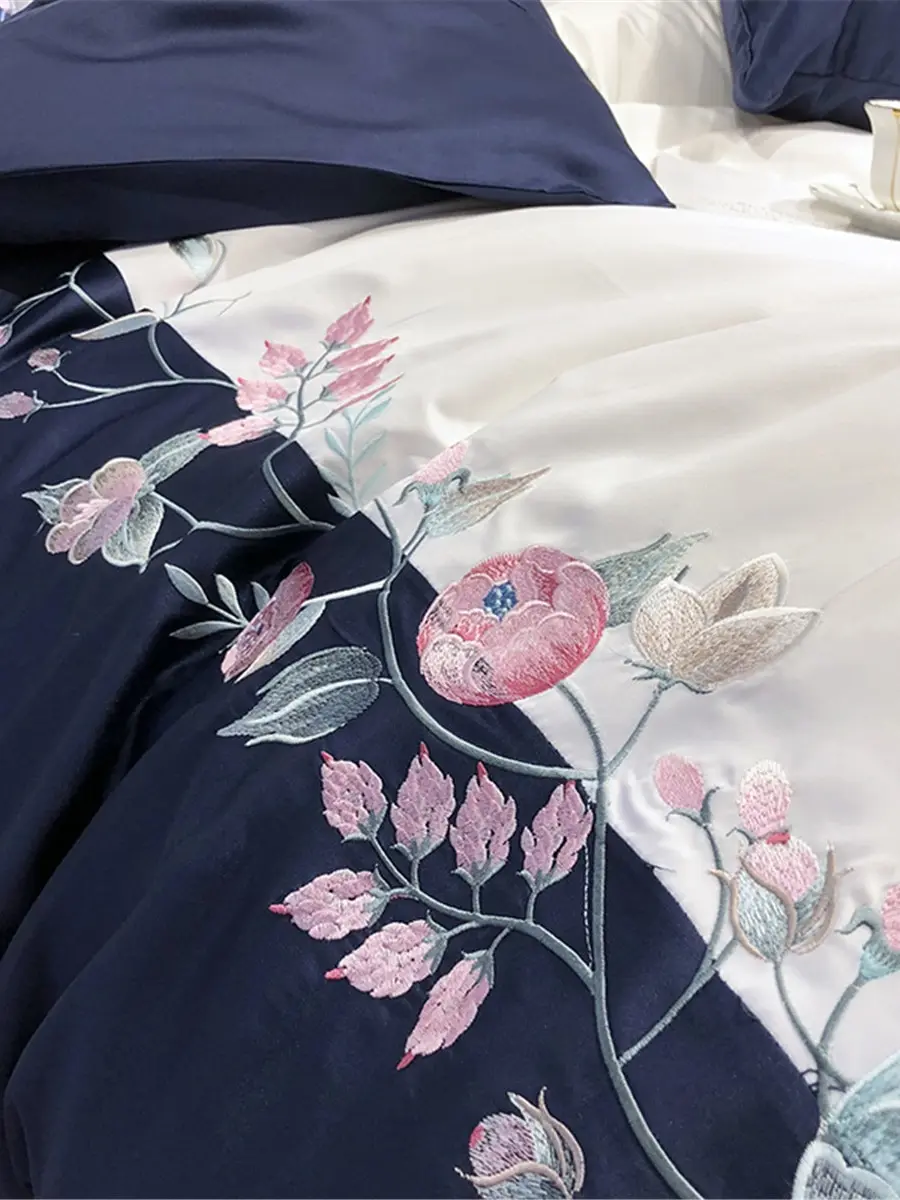 Набор пододеяльников из 4 предметов современное цветочное высококачественное