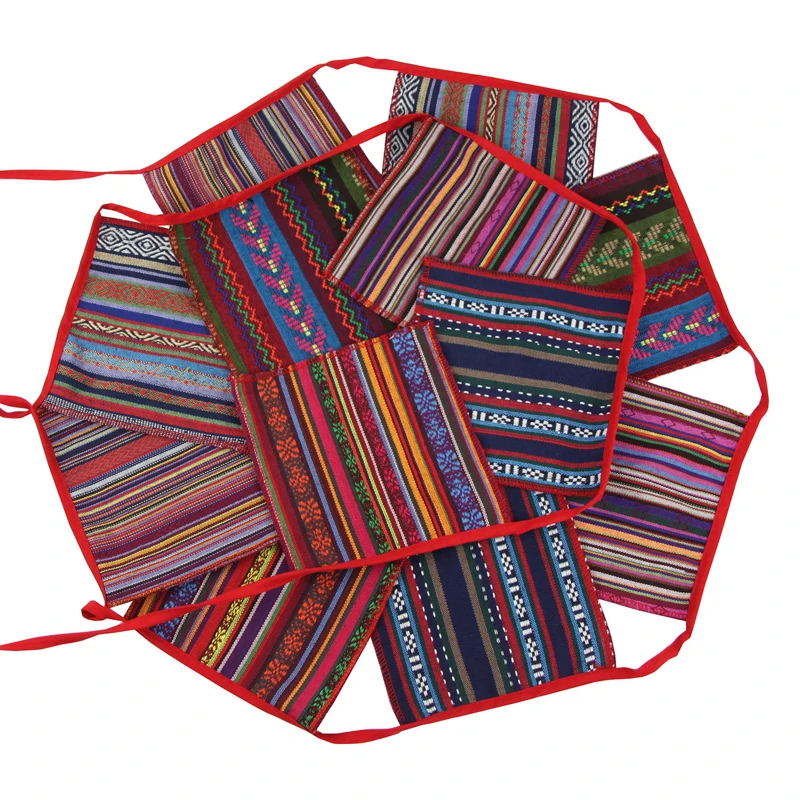 3 м 12 флагов цыганский этнический стиль четыре угла квадратный флаг баннер Вымпел