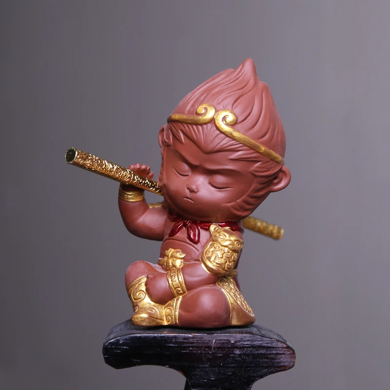 Бутик фиолетовая глина ОБЕЗЬЯНА чай домашний питомец Исин ручная работа