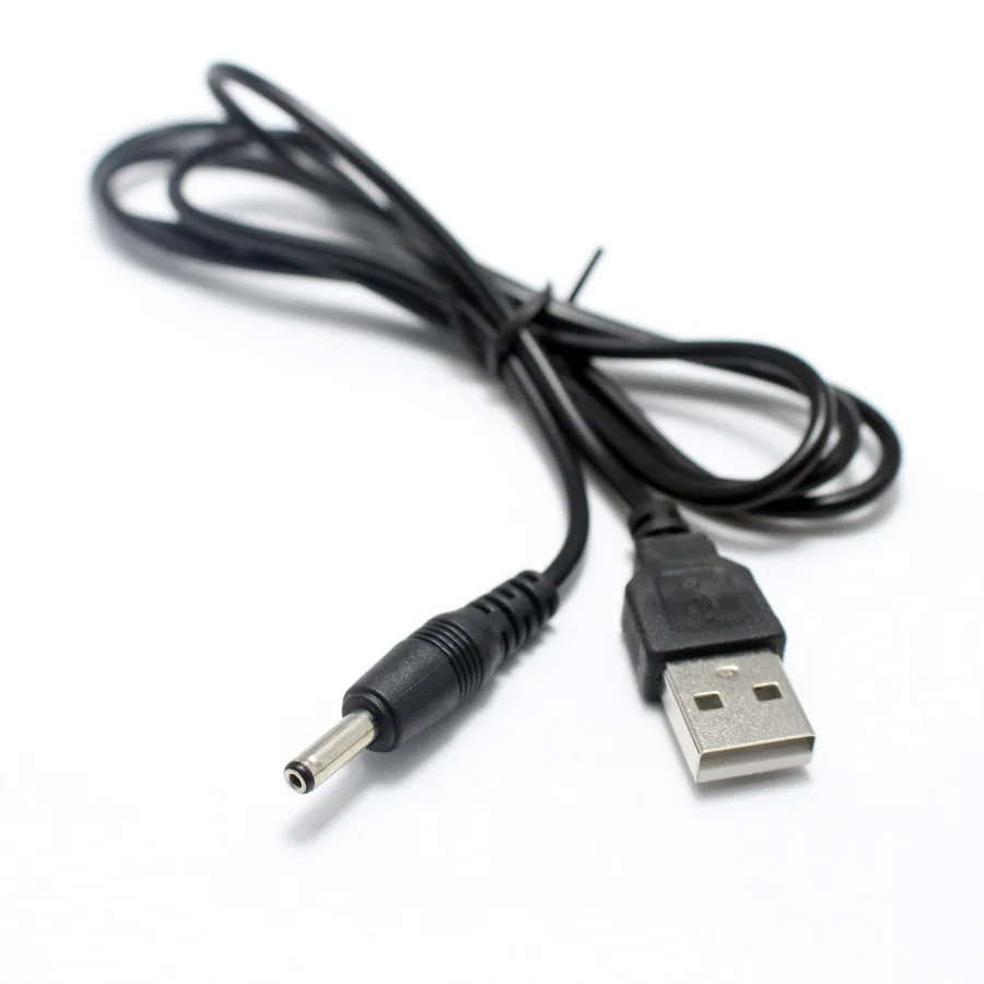 20 шт. 80 см USB порт для 3 5x1 35 мм 5 В DC баррель разъем кабеля питания черный LED