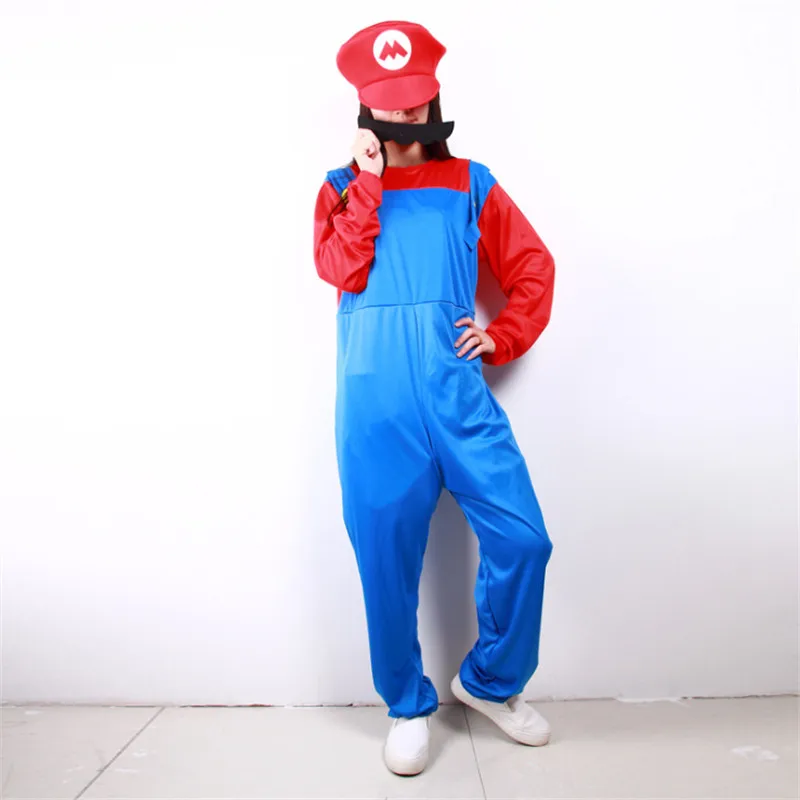 Косплей взрослых и детей Супер Марио Bros танцевальный костюм набор Хэллоуин