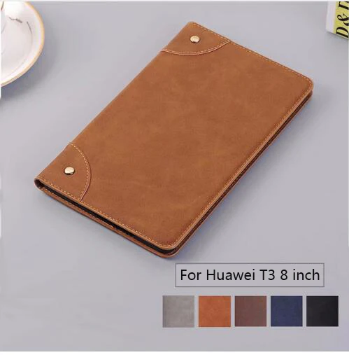 Матовый чехол в стиле ретро для Huawei MediaPad T3 8 0 дюйма искусственная кожа Honor Play Pad 2