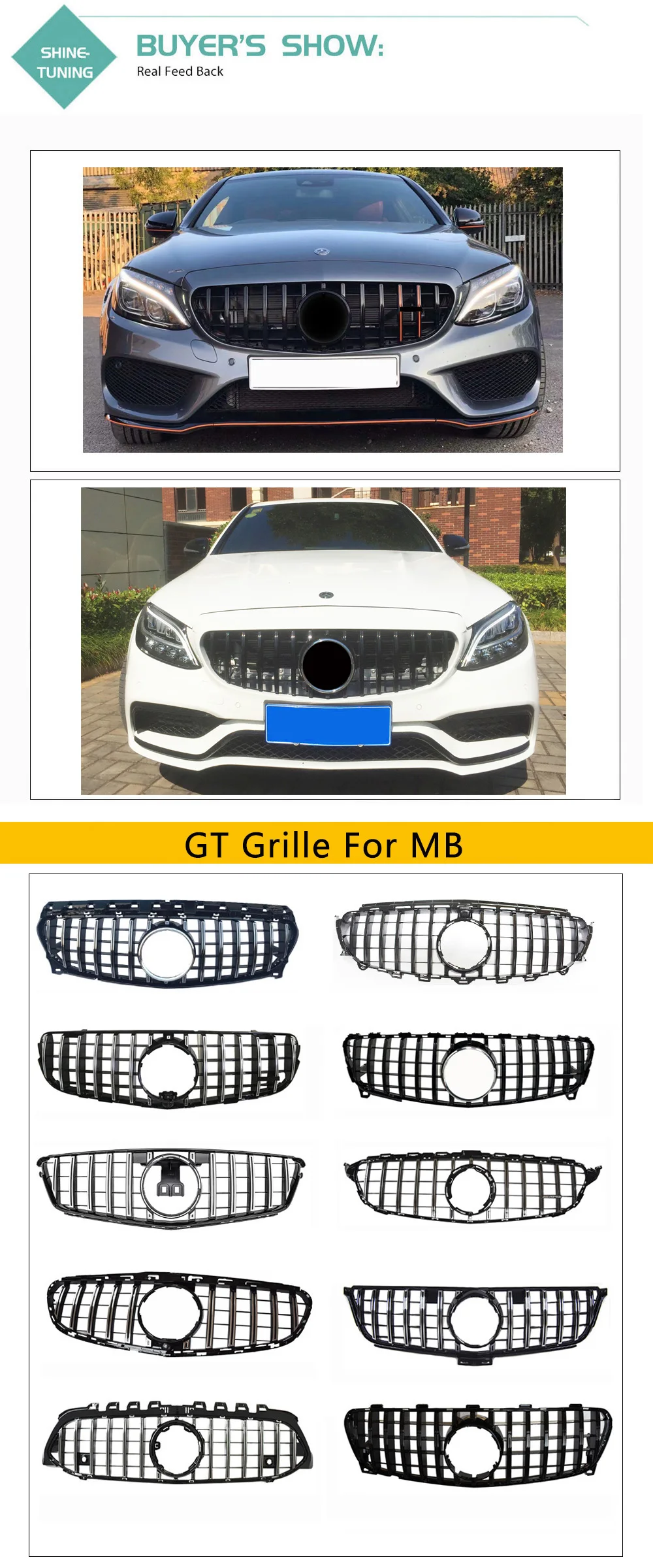 Передний гриль подходит для mercedes New C class W205 GT R GTR решетка C180 C200 C250 C300 без эмблемы с/без камеры
