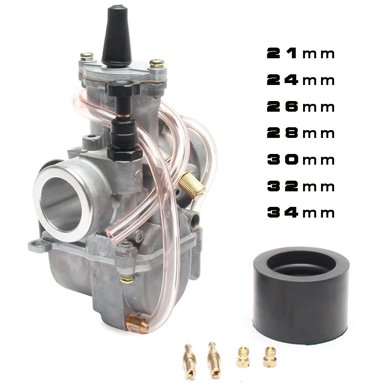 Универсальный карбюратор pwk для мотоцикла 2T 4T Carb 21 24 26 28 30 32 34 мм с электроструей