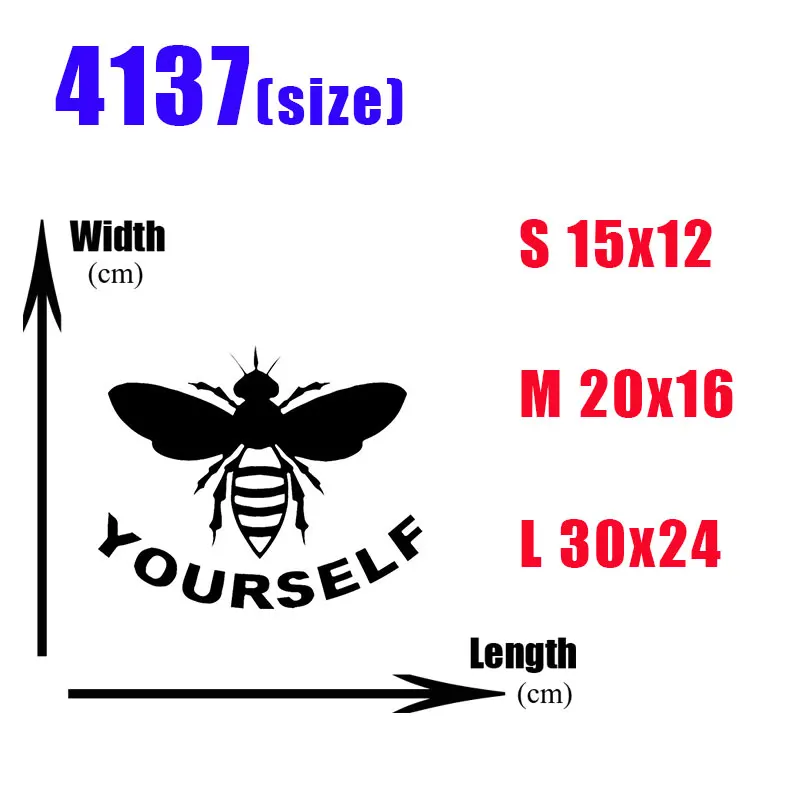 Bee Yourself стикер автомобиля мультфильм окно творческие наклейки смешные настройки