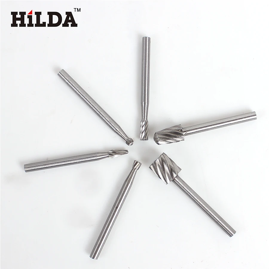 HILDA 6 шт. набор мини Сверл из HSS вращающийся инструмент в стиле Dremel для