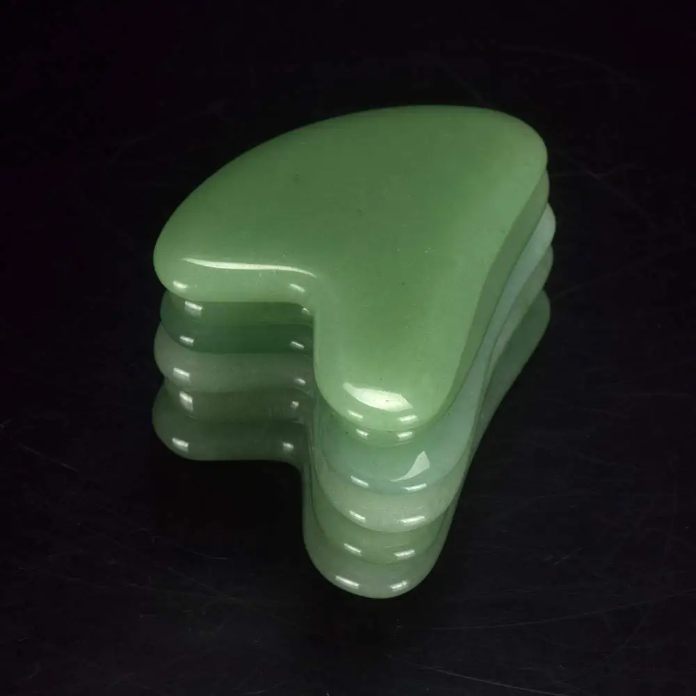 Ручной работы Jade Guasha доска Gua Sha соскабливание массажный инструмент для спа
