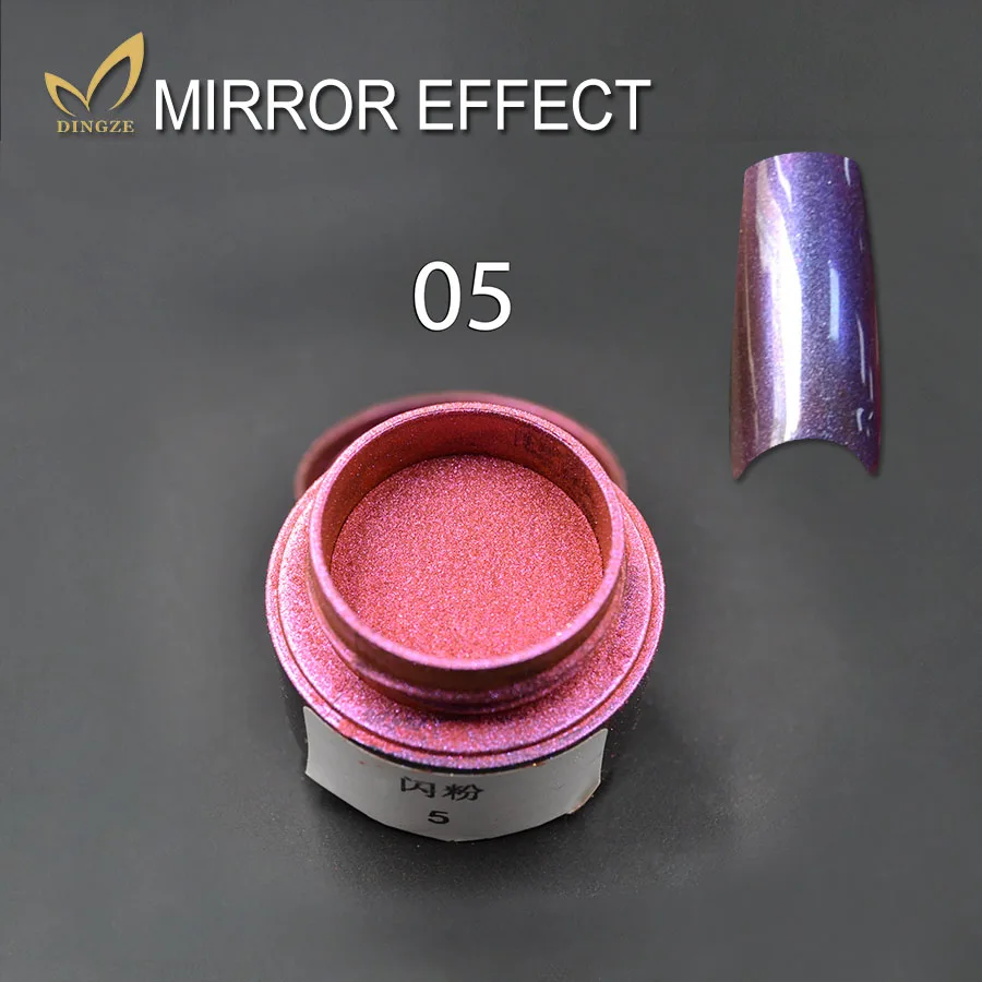 Блестящая зеркальная пудра для ногтей с металлическим эффектом зеркальный