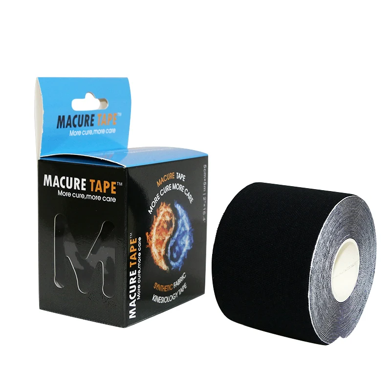 Macure Tape 6 рулонов кинезиологический спортивный рулон 5 м кинезиологическая лента синтетическая кинезиологическая лента для локтя и наколенников спортивные безопасные