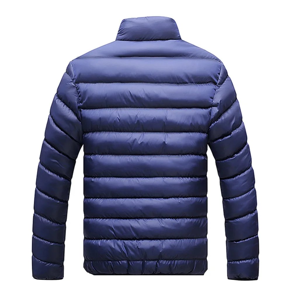 Мужская новая зимняя одежда хлопковое пальто с воротником стойкой модное Теплое