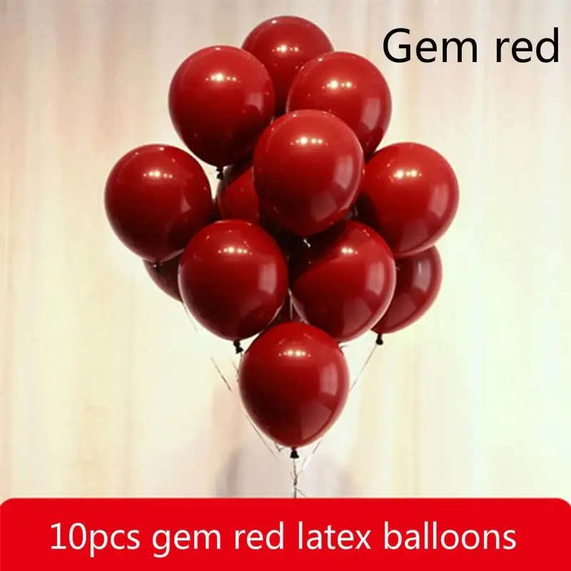 _ Смешивание макарон драгоценный камень красный воздушный шар набор для