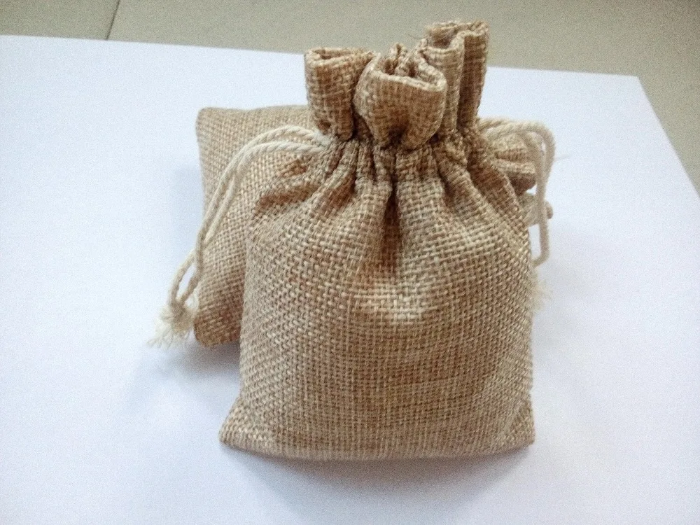 100 шт. джутовые мешки на шнурке 7 Х9 см|bag for|bags for jewelrybag style |