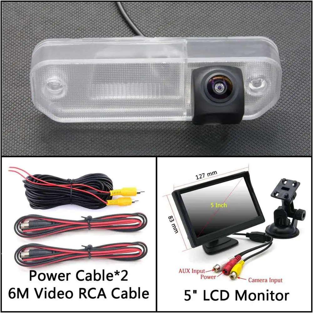 Cam Add 5 inch LCD 175 градусов HD камера заднего вида для hyundai Sonata 4th Facelift EF Sonata Viv Sonata Prima XG350 автомобильный монитор - Название цвета: Cam Add 5 inch LCD