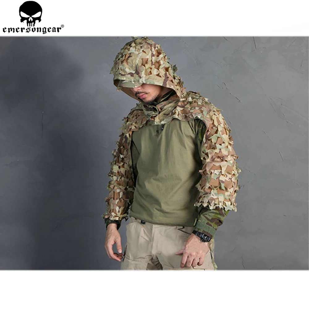 EMERSONGEAR легкий штурмовой Ghillie Камуфляж Ghillie костюм скрытная охотничья одежда снайперский костюм камуфляжная одежда EM6975