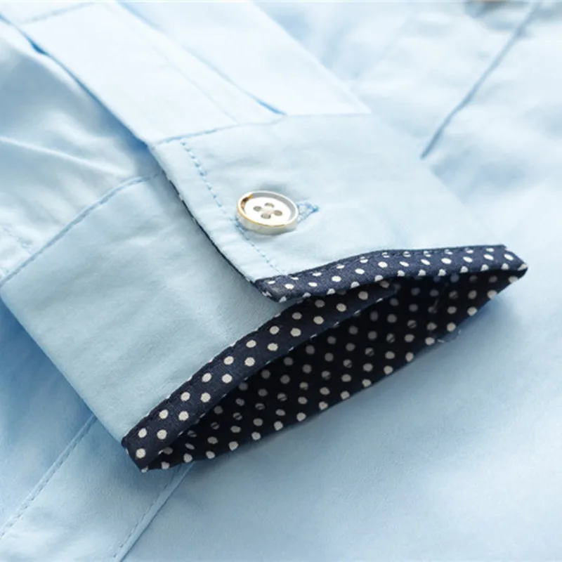 Детские рубашки для мальчиков однотонные из 100% хлопка в европейском и