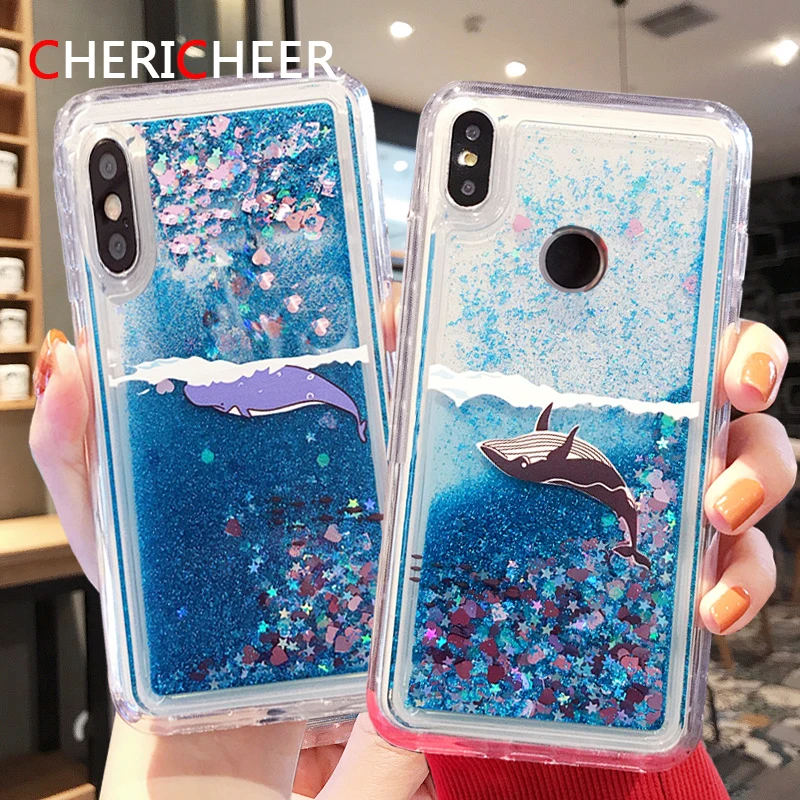 Жидкий чехол для Xiaomi Mi 9 Mi9 6X Mi8 SE 8 Lite Pocophone F1 A2 Блестящий песочный зыбучий песок |