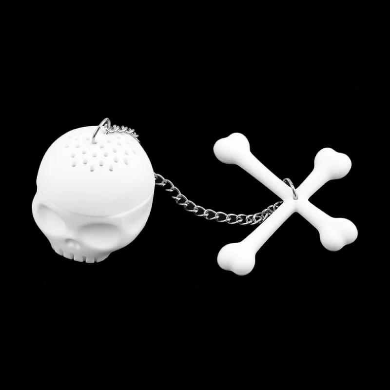 Cute Skull Crossbones Silicone Tea Infuser Strainers Filter by MOFUNYO: Perfect for Brewing Your Favorite Tea image 4