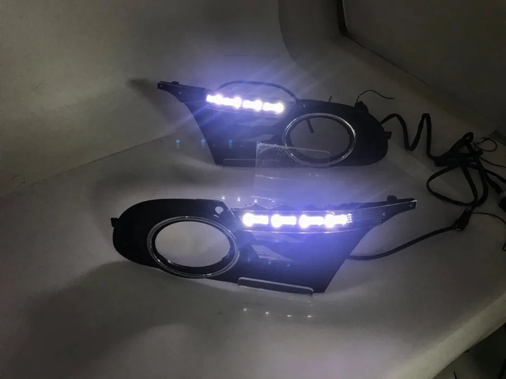 Osmrk led drl Дневной ходовой светильник с желтым поворотником для volkswagen vw golf 6 MK6