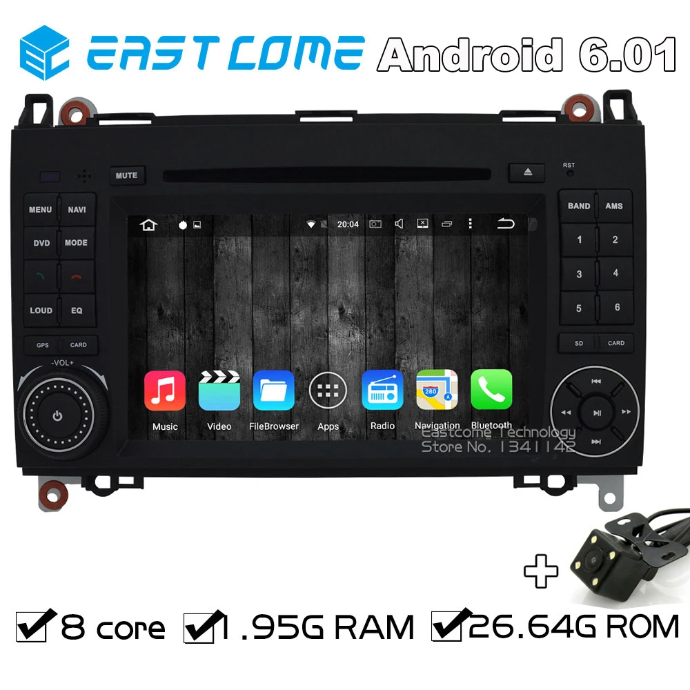 Octa Core 8 Android 6 0 Автомобильный DVD для Mercedes Benz Vito Viano Sprinter A B класс W169 W245 VW Crafter LT3 с
