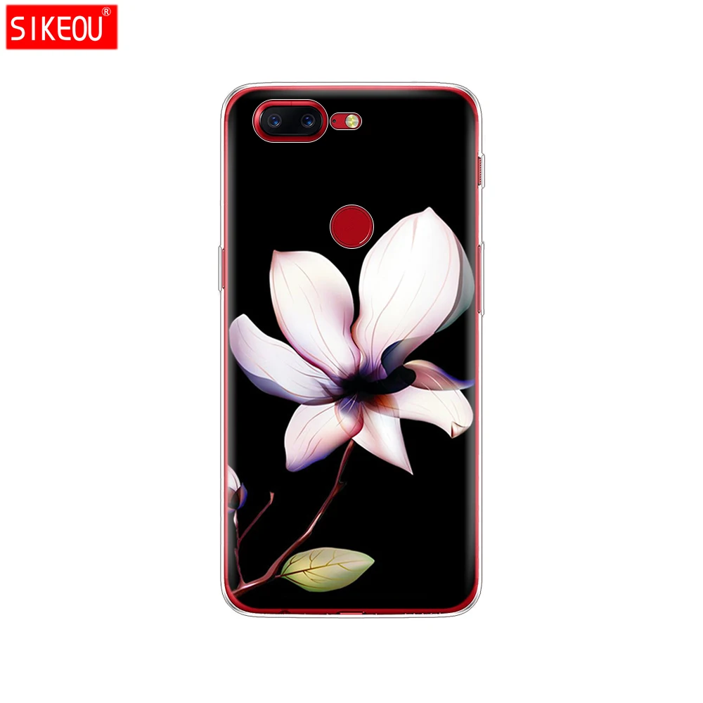 12082 Мягкий чехол из ТПУ для Oneplus 5T 5 3, Ультратонкий силиконовый чехол с цветным рисунком для телефона s, чехол для One Plus 5T 5 3, защитный чехол с цветком - Цвет: 12082