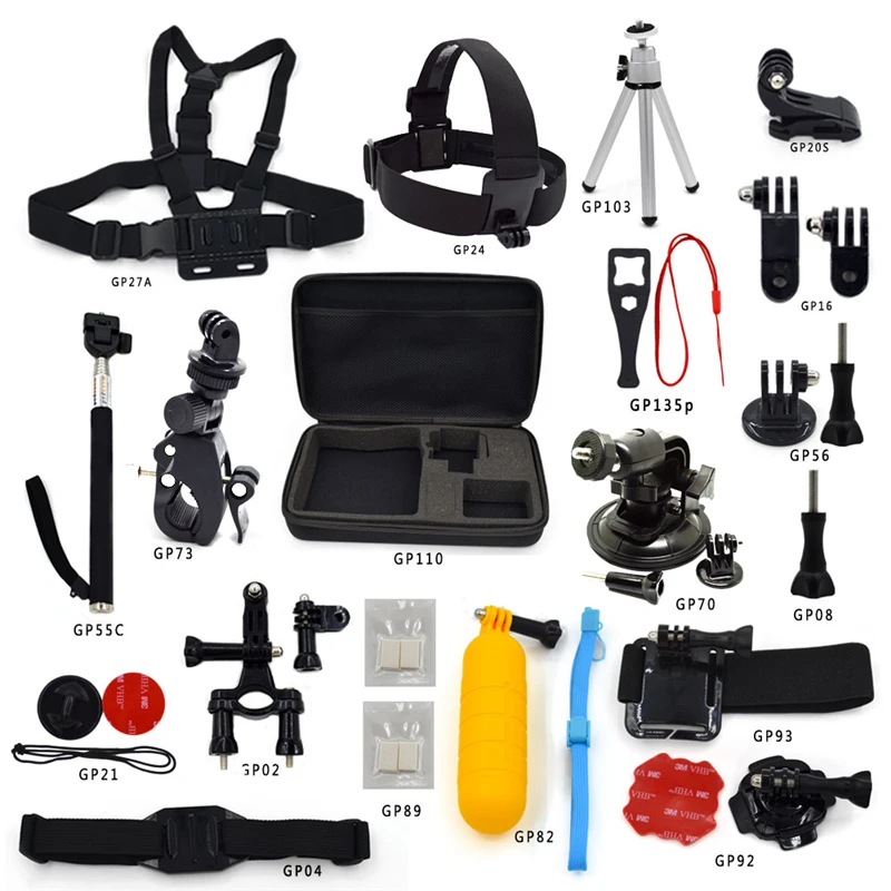 GoPro Интимные аксессуары установить штатив + шлем cheast крепления ремень голову