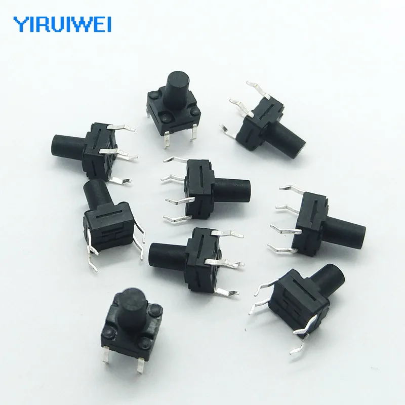 6X6X9mm 4pin водонепроницаемый DIP Тактильные Такт Мини кнопочный переключатель Микро