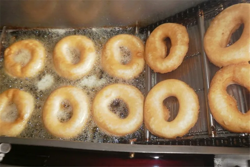 Полностью автоматическая газоэлектрическая машина для пончиков с двухрядной