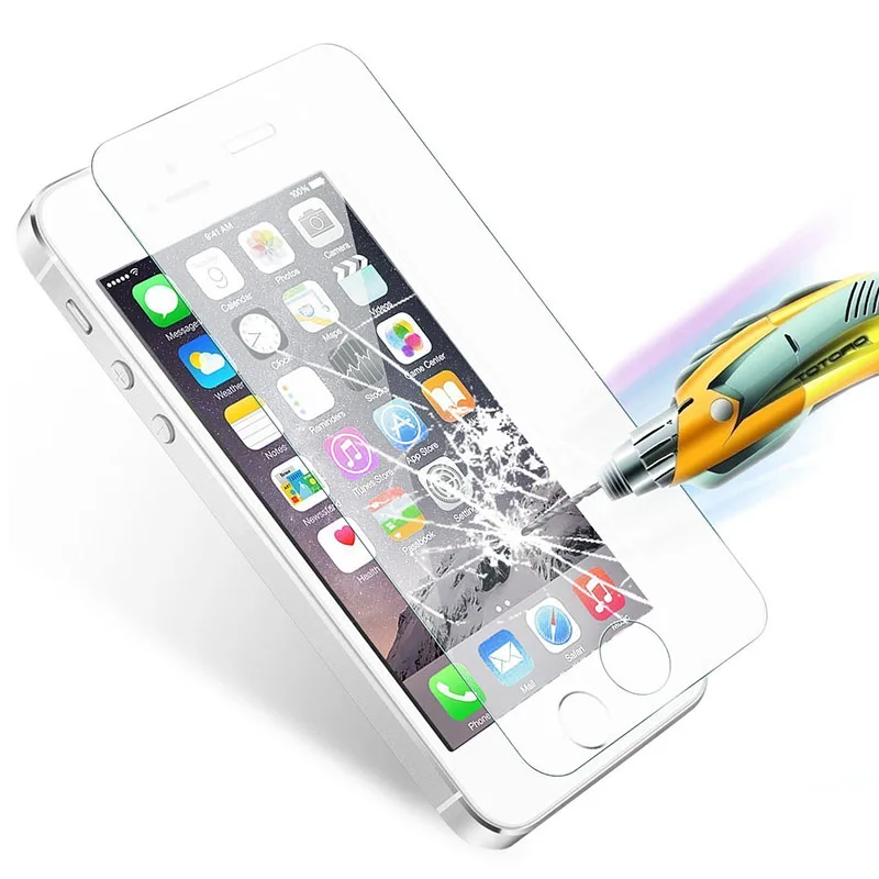 Взрывозащищенное Закаленное стекло для iPhone 5 5S SE 9H 0 26 мм защита экрана от царапин