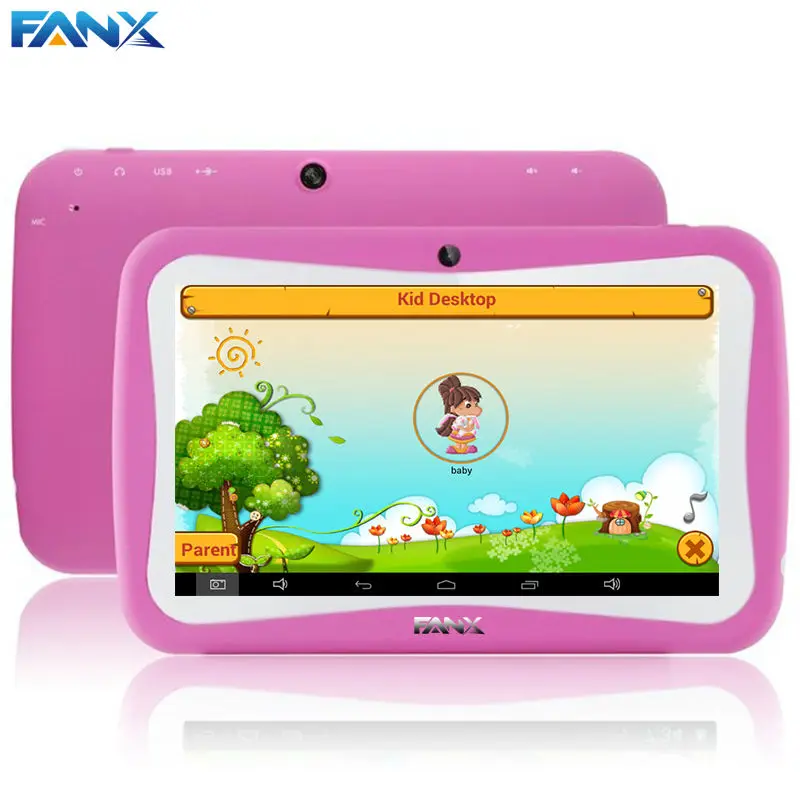 WeCool 7 дюймов Quad Core Дети Tablet PC Предназначен для дети Образования Android 5.1 Preload