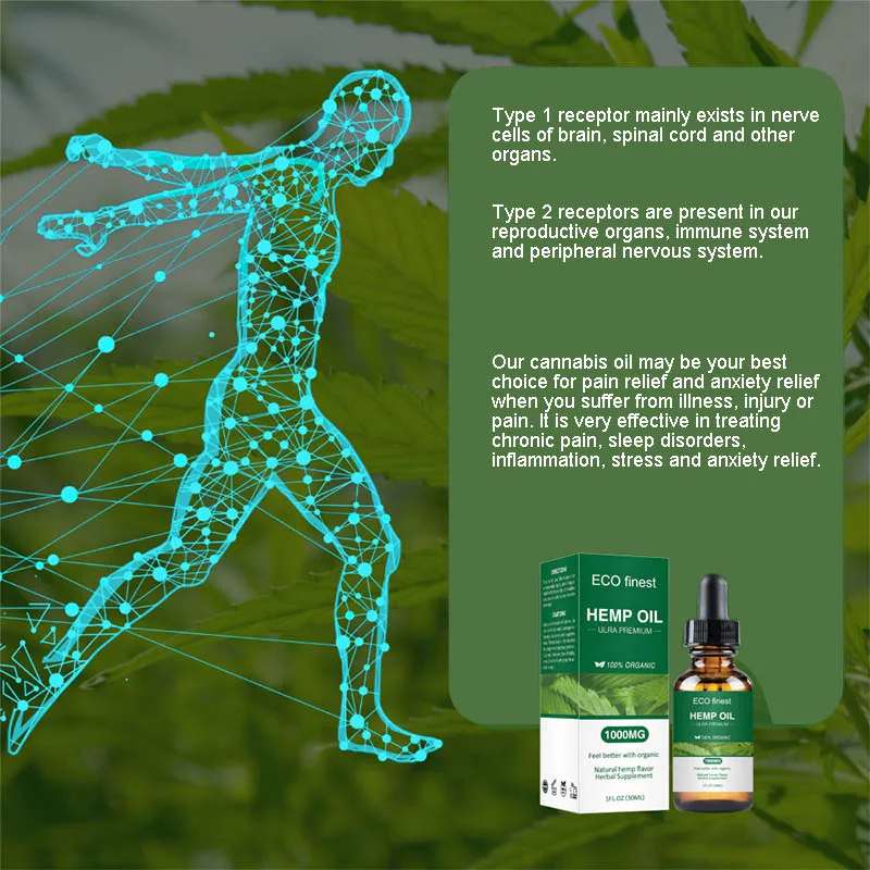 Горячая продажа эфирное масло семян конопли снимает стресс боль уход Спящая