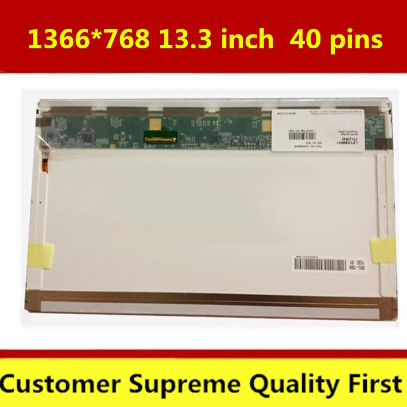 LP133WH1 TL A1 A2 B133XW02 V.0 LTN133AT17 N133B6-L02 B133XW04 13 3 светодиодный ЖК-экран для ноутбука 1366X768 40