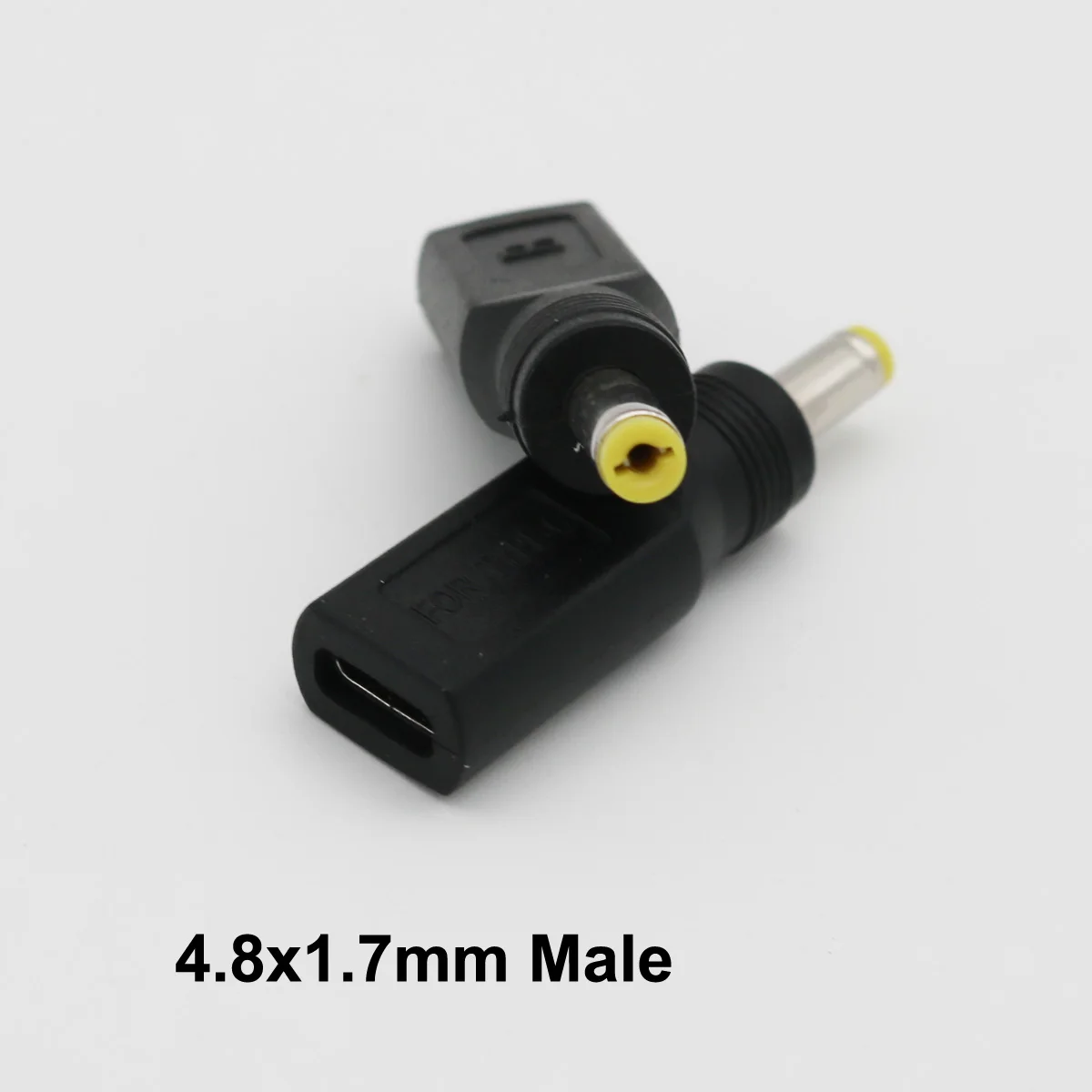 4.8mm x 1.7mm Male 1 шт. зарядное устройство для ноутбука адаптер конвертер Тип C Женский DC разъем питания до 4,0 мм 4,8x1,7 мм/5,5x2,1 мм/2,5 мм/7,4x5,0 мм для lenovo hp DELL - Цвет: 4.8mm x 1.7mm Male
