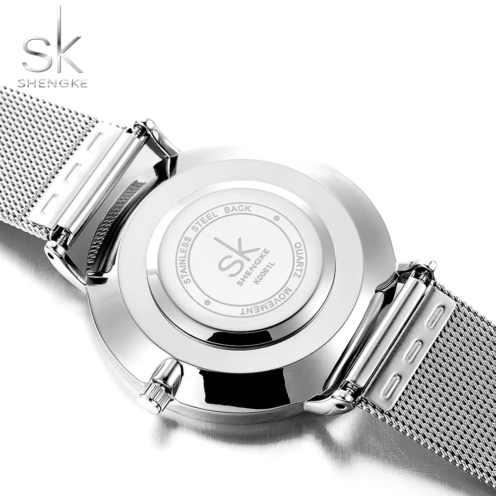 SK зимние разноцветные дизайнерские сетчатые Модные женские наручные кварцевые