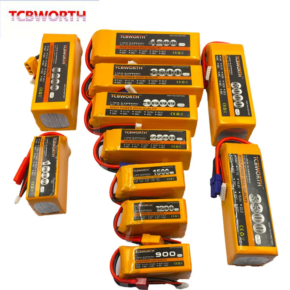 Радиоуправляемый квадрокоптер LiPo аккумулятор 6S 22,2 V 1100mAh 2200mAh 2800mAh 3300mAh4000mAh5000mAh 25C35C для радиоуправляемый самолет, Квадрокоптер, игрушечный вертолет