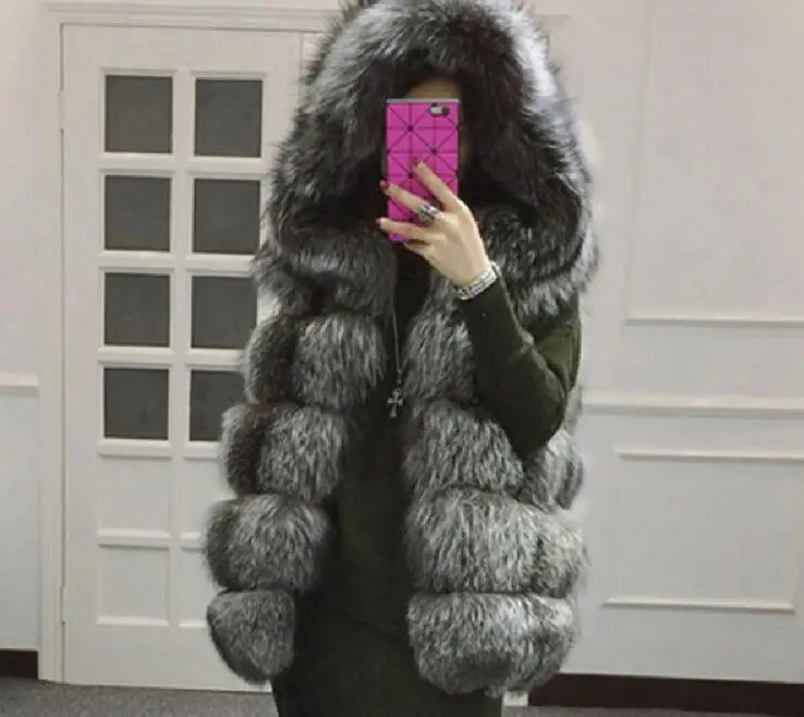 Новинка 2016 зимний модный Теплый Женский жилет из искусственного меха без рукавов