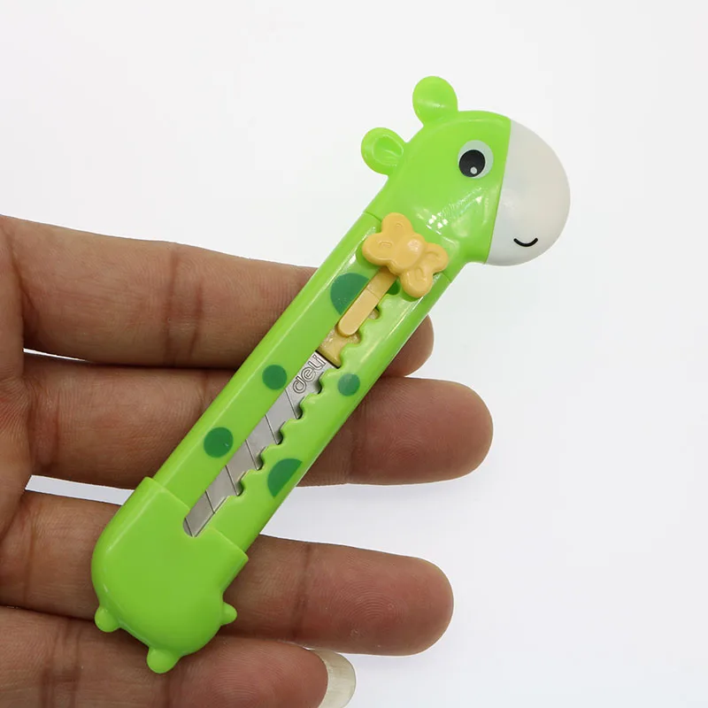 Пластиковое художественное создание с милым жирафом мини канцелярский нож резак