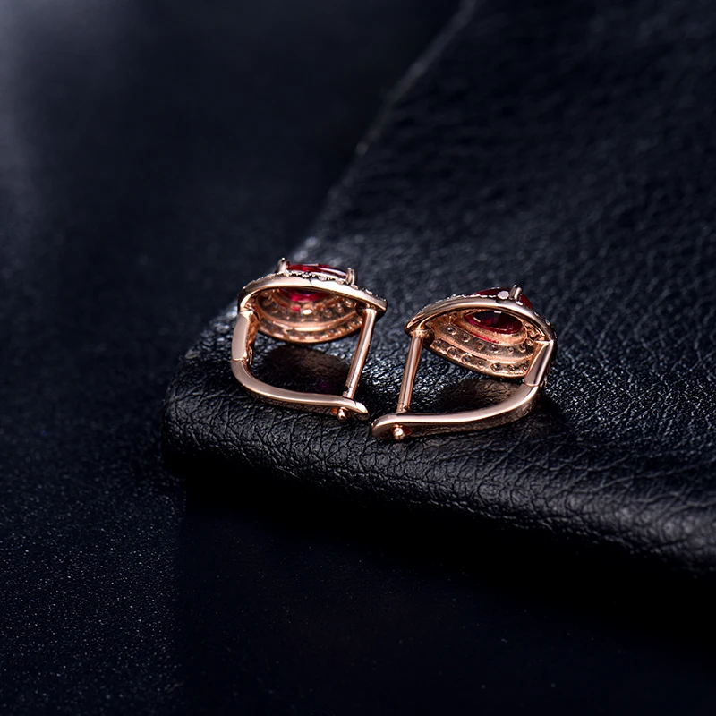 LOVERJEWELRY женские серьги Пуссеты Серьги ювелирные изделия натуральный красный