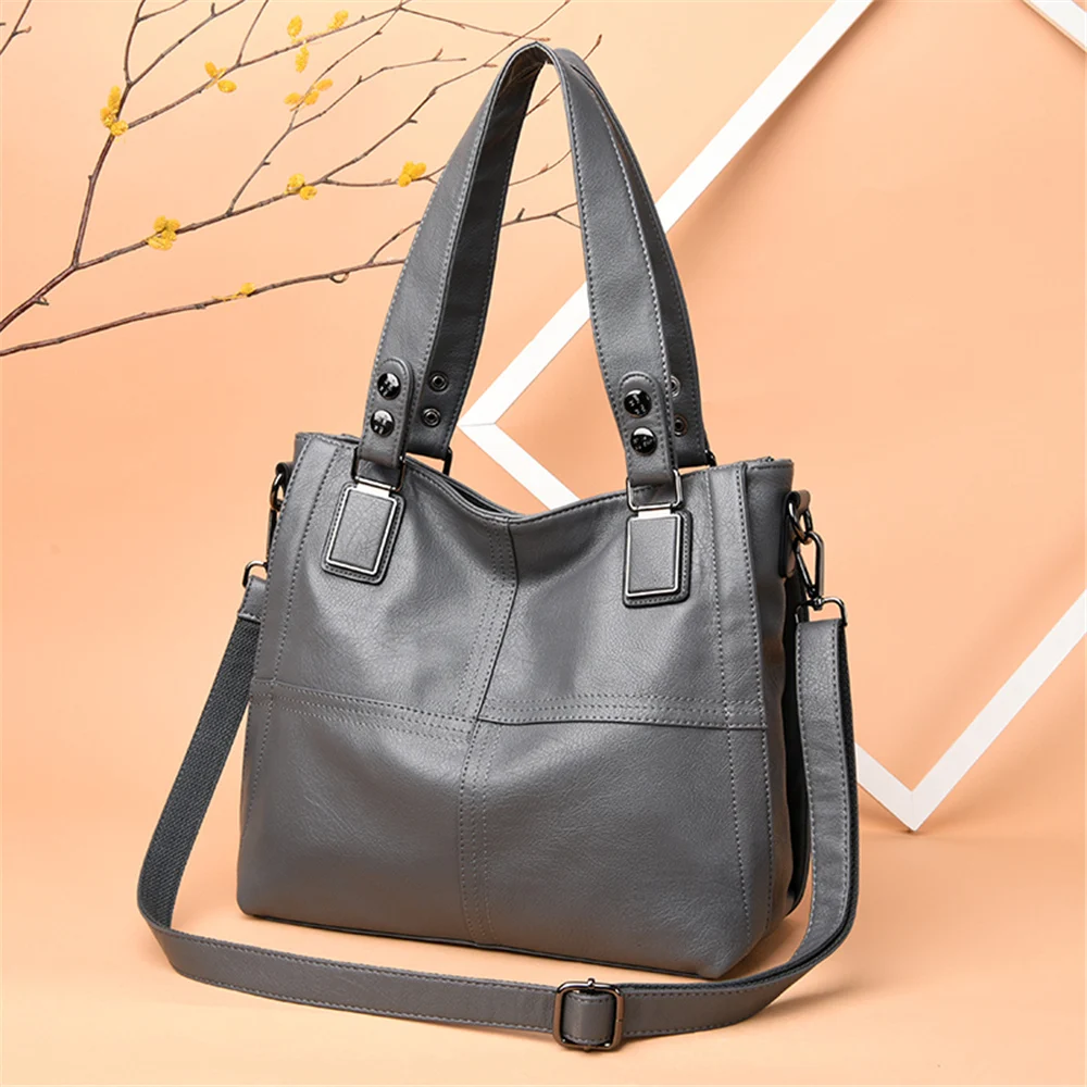 Sac A основной Femme Лоскутные кожаные роскошные сумки женские сумки дизайнерские женские ручные сумки Большие женские сумки через плечо Повседневная Сумка-тоут