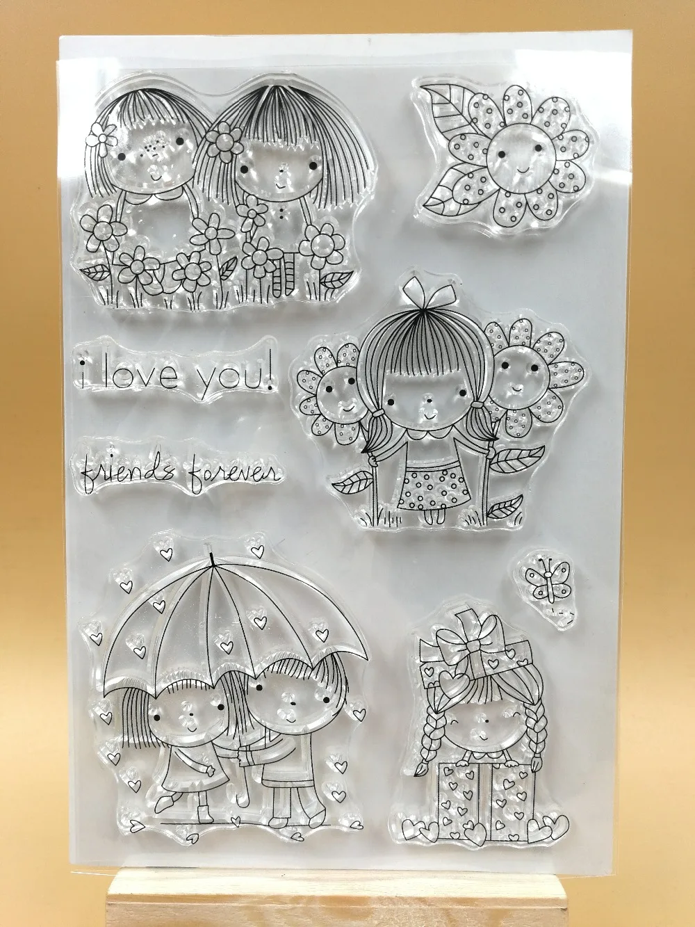 Прозрачный силиконовый штамп I LOVE YOU/печать для скрапбукинга сделай