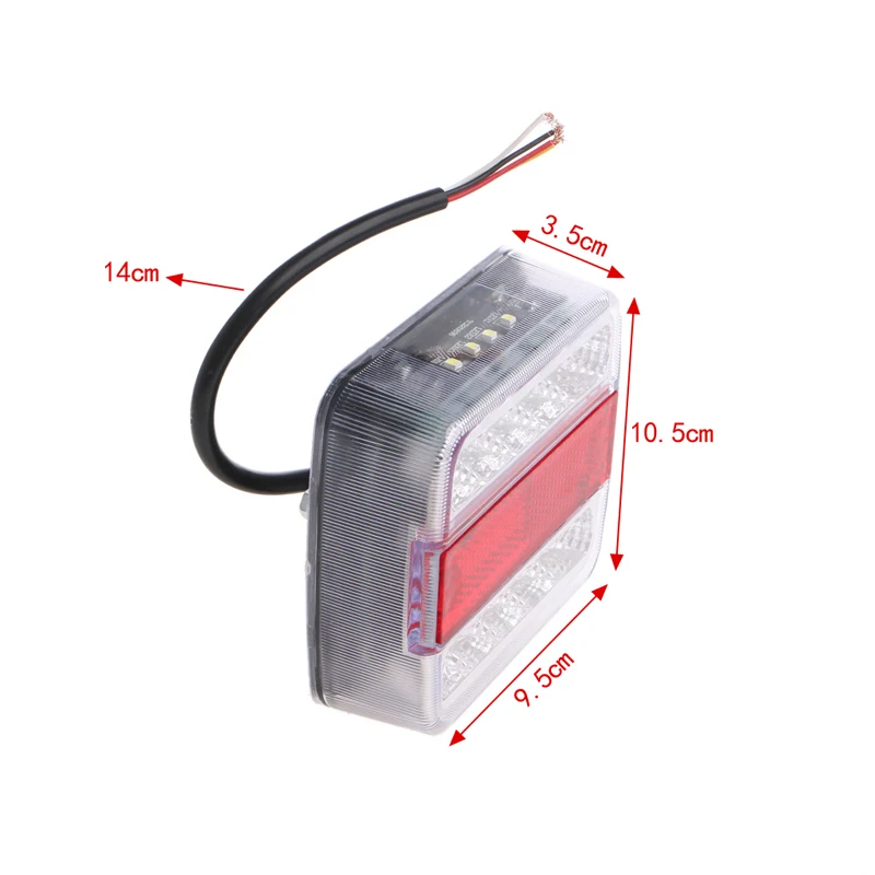 

DC 12V 14 LED Truck Car Trailer Boat Caravan Rear Tail Light Stop Lamp Taillight