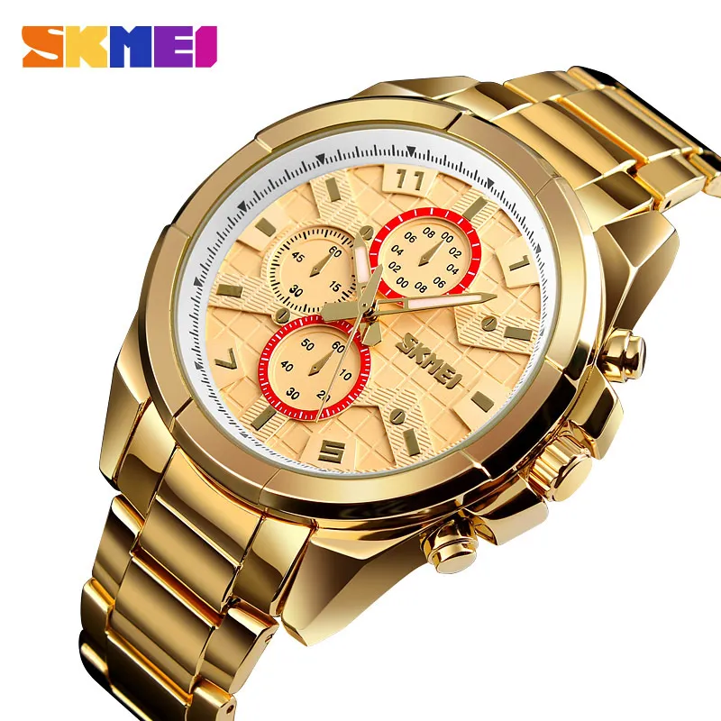 Skmei Luxury Brand Men's Sport Watch Quartz Clock Men Waterproof Wrist Male Military Steel Watches Relogio Masculino 2018|Кварцевые