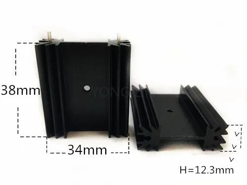 Бесплатная доставка 10 шт. радиатор транзистора/TO 220 радиатор/IC алюминиевый