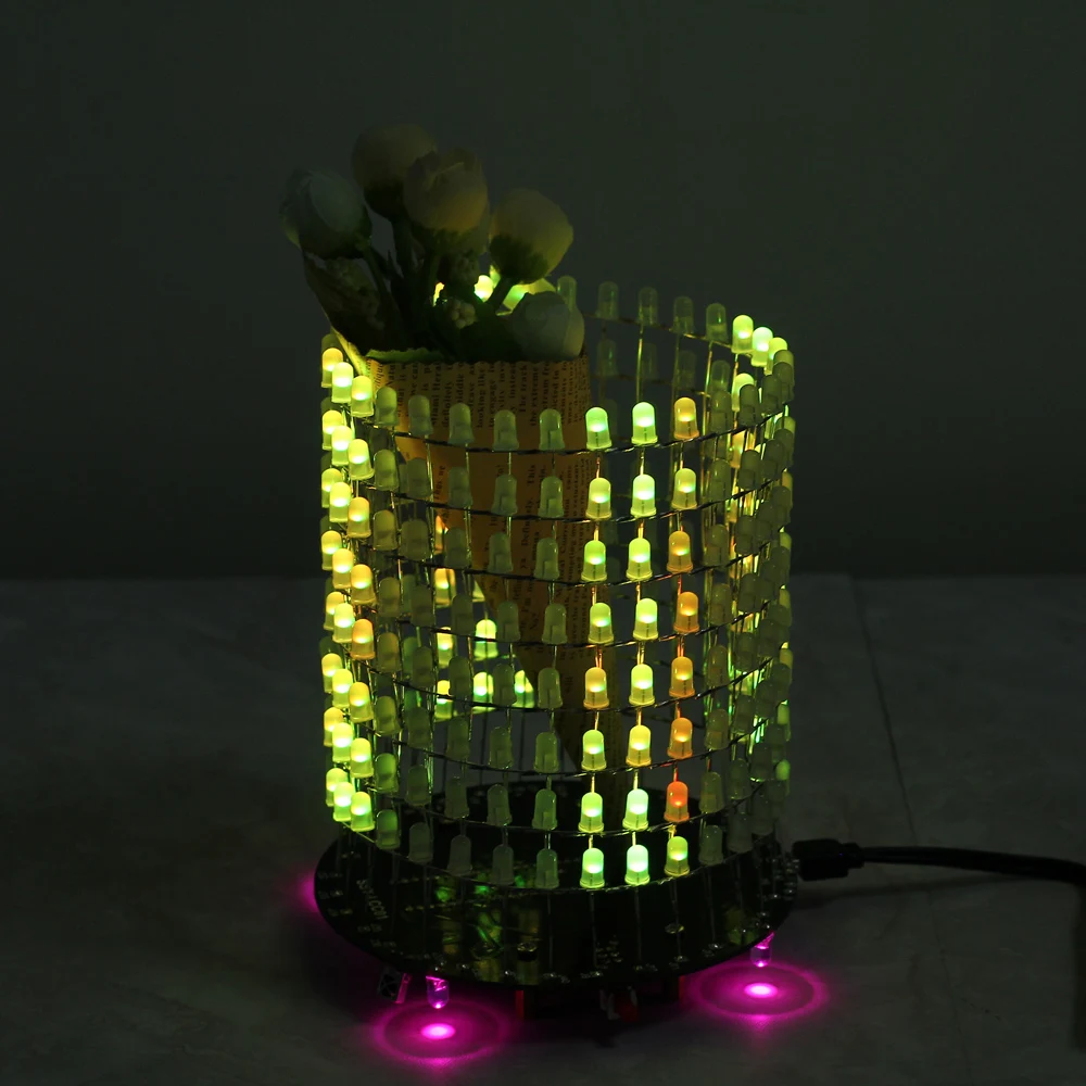 Светодиодный RGB светильник Dream Circle DIY Kit модуль музыкального спектра 8х32