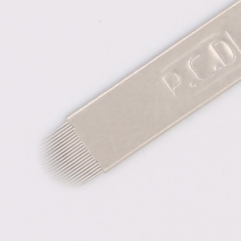 500 шт PCD 21 Pin U форма Перманентный макияж бровей лезвия татуировки ручная игла для