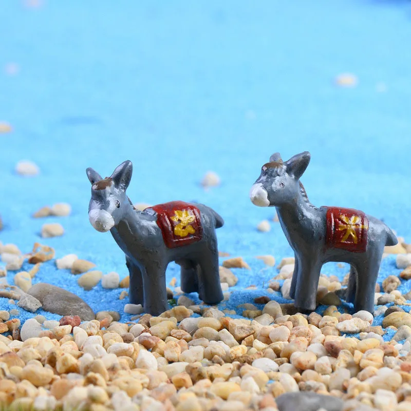 Искусственные животные Ослик миниатюрные сказочные садовые домашние домики