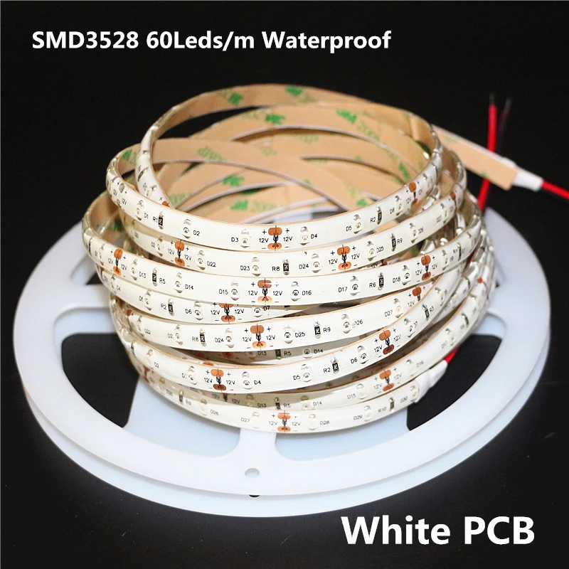 5 м SMD 2835 3528 5050 чёрно-белые печатные платы УФ-фиолетовые светодиодные ленты светильник DC 12 В 60 Светодиодный s/M 120 светодиодный s/m ультрафиолетовый луч светодиодный ленточный светильник