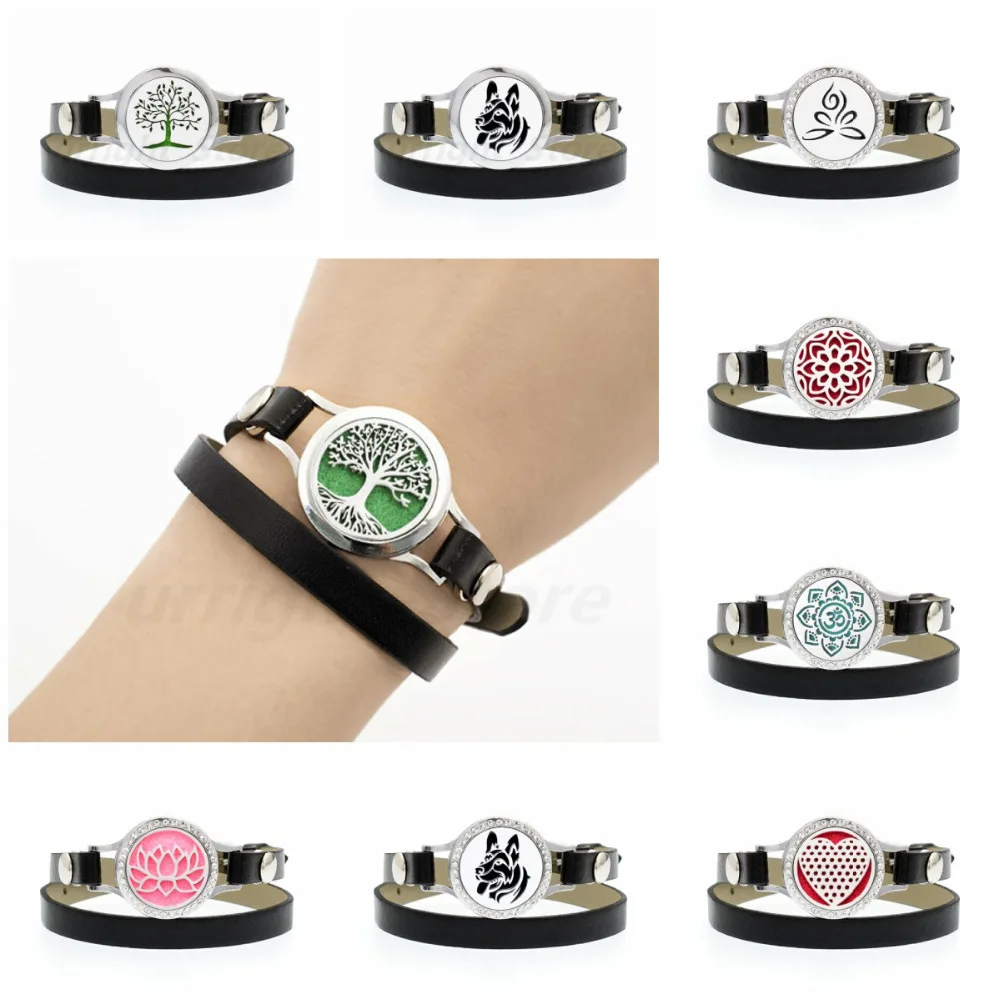 25 мм кулон в виде собаки дерева жизни медальон для эфирных масел браслет духов из