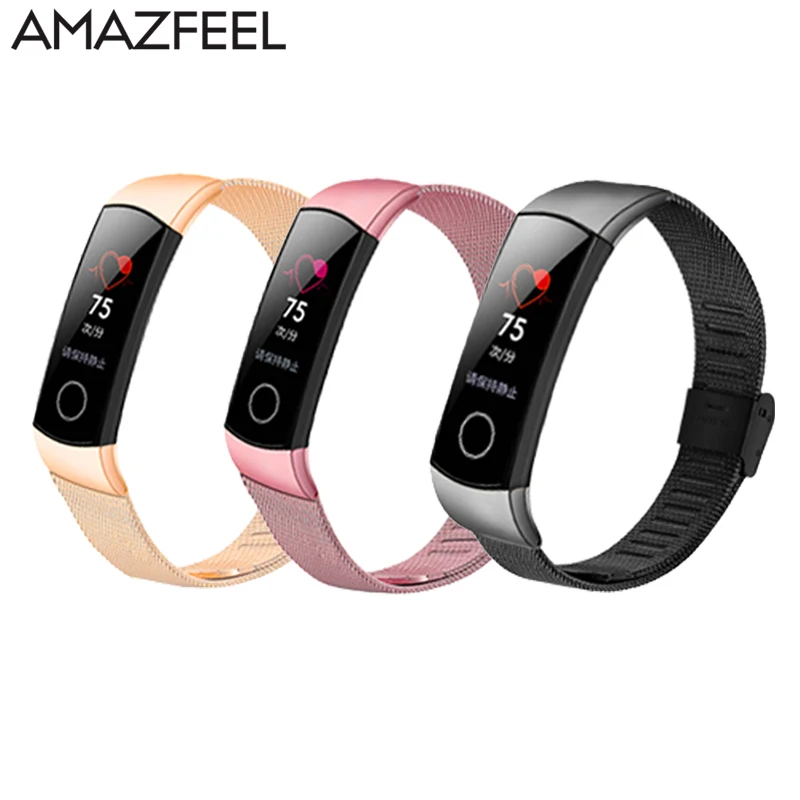 Для Honor Band 4 ремешок из Миланского металла для huawei Honor Band 4 ремешок для смарт-браслета браслет из нержавеющей стали сменный ремешок для часов